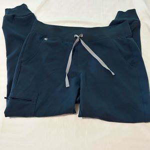 Figs dark harbor scrub pants